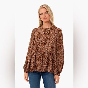 Tuckernuck Brown Leopard Print Blouse